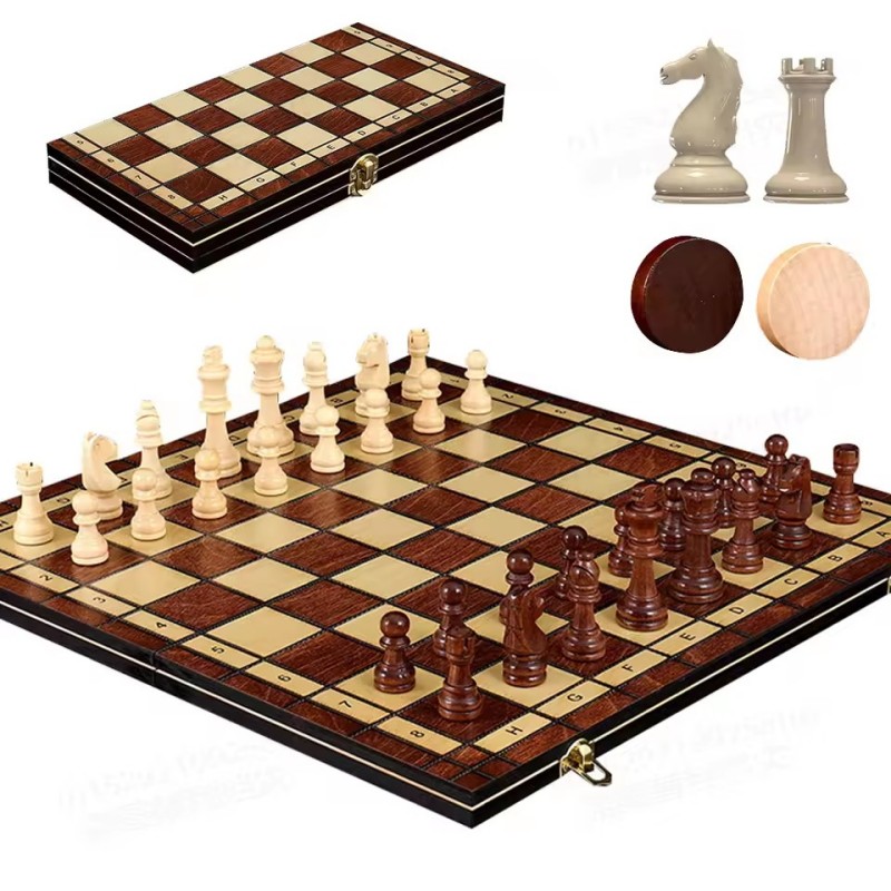 3-in-1 Holz-Schachspiel Tragba – Board Game Yearbook Bewertung und Preis